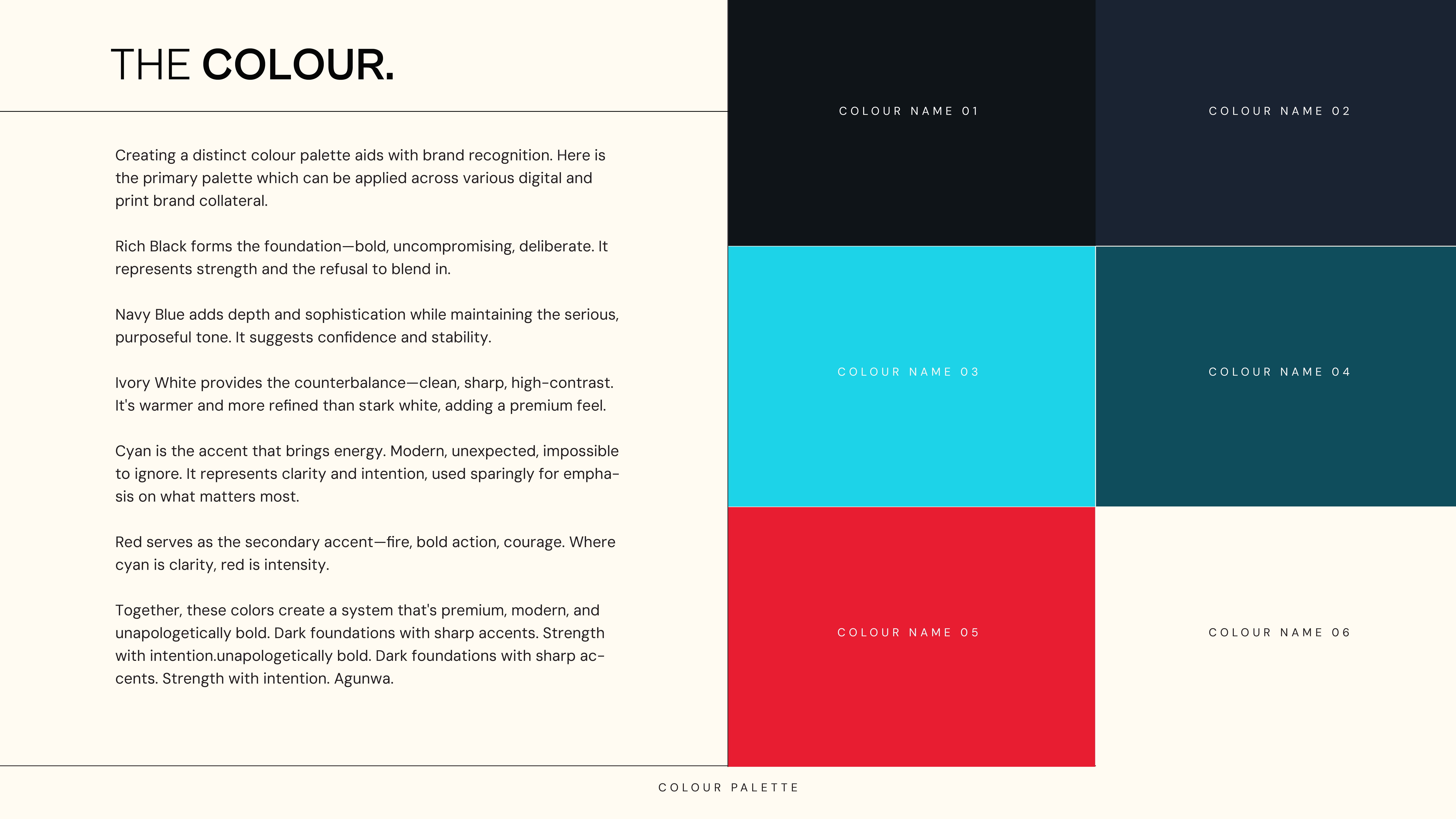 Agunwa colour palette